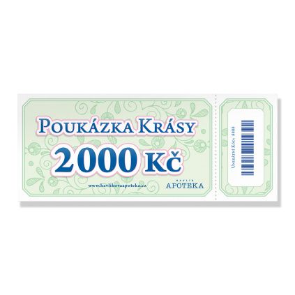 Dárková poukázka  2000 Kč od Havlíkovy apotéky